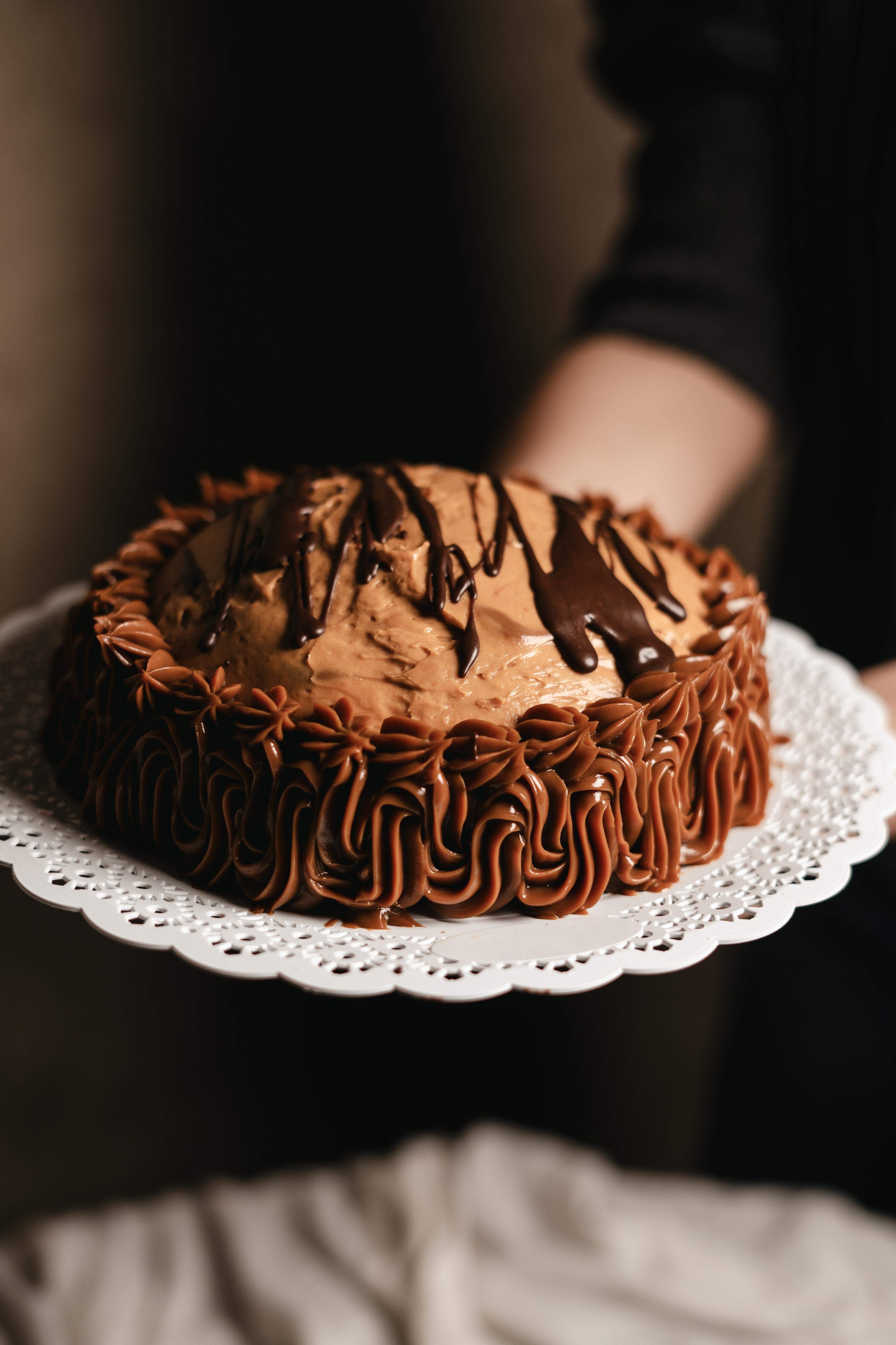 Brownie con mousse de dulce de leche